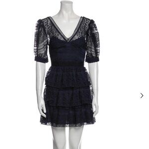 Self-Portrait V-Neck Mini Dress w/ Tags Size: XS